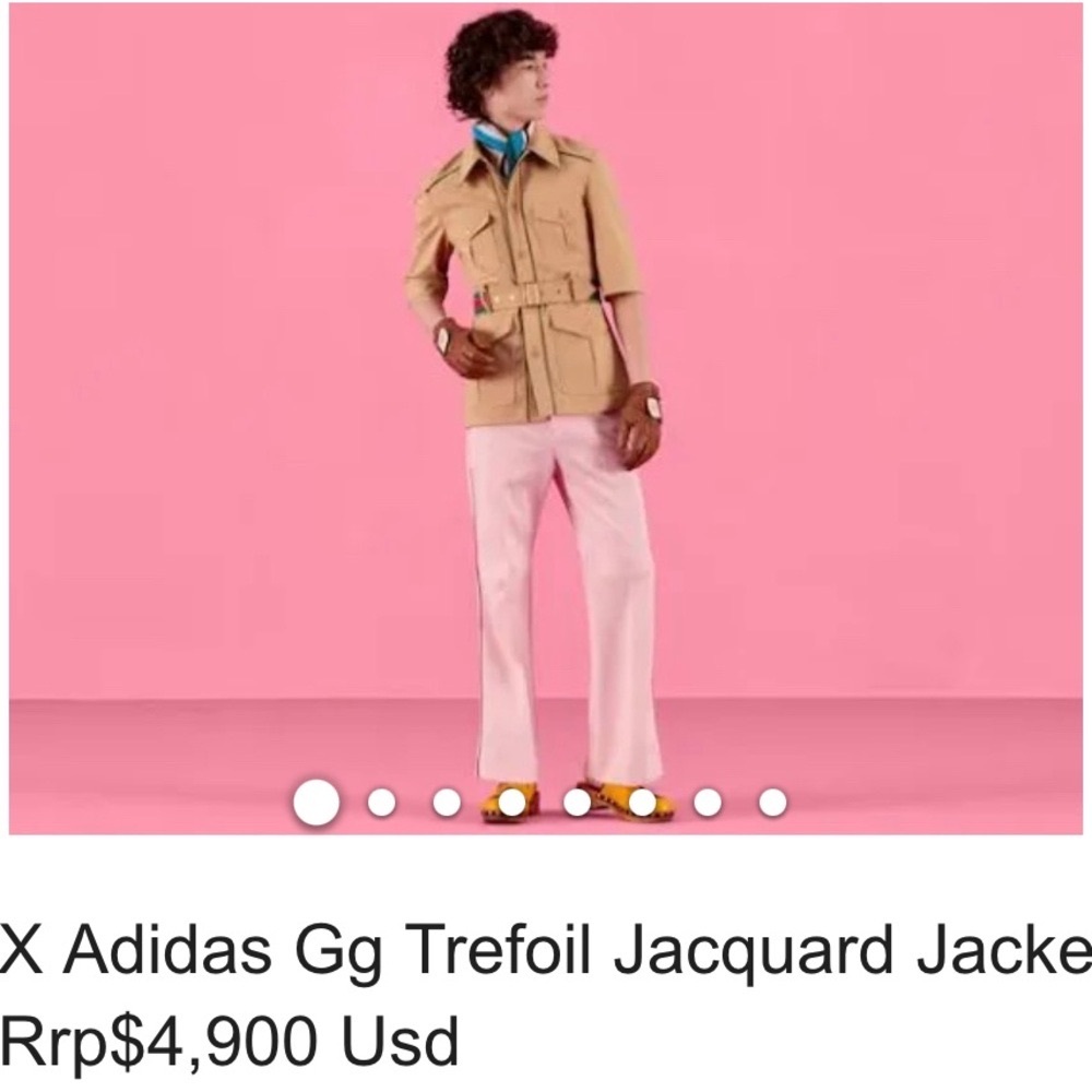 Gucci X Adidas Gg Trefoil Jacquard Jacket-Bnwt-Rrp$4,900 Usd